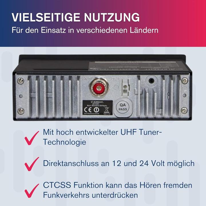 Immagine prodotto Albrecht AE 6491 NFC (10 km)