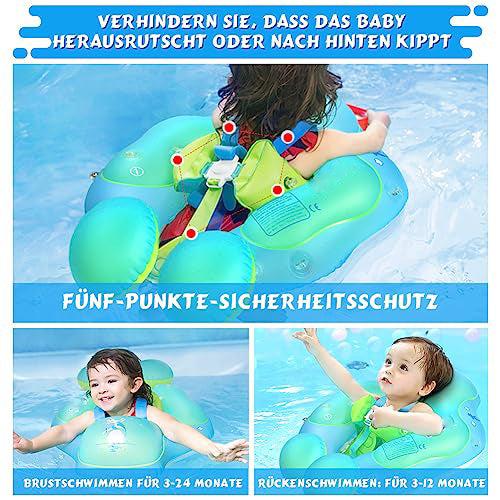 Actual product image Activity Board Baby Float Ring with Removable Sun Canopy, Baby Float Inflatable Float Ring Baby for Baby from