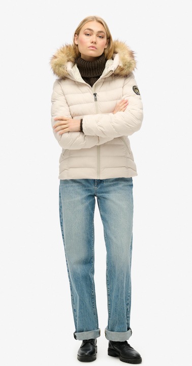 Produktbild Superdry gepolsterte daunenjacke, fuji faux fur (XS)