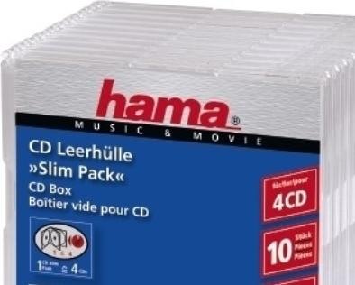 Image du produit Hama Pochette CD vide Slim Pack 4