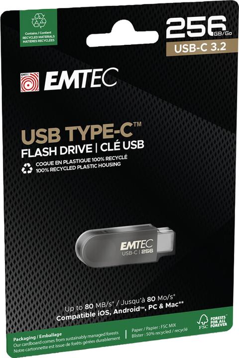 Produktbild Emtec USB-Stick 3.2 C280 (256 GB, USB-C)
