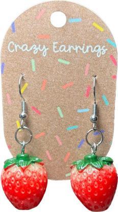 Immagine prodotto Trend Import Ohrringe “Erdbeere” - Crazy Earrings von Trendimport