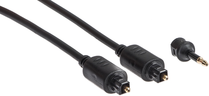 Link2Go TosLink Audio-Glasfaser-Kabel (2 m, Optisch)