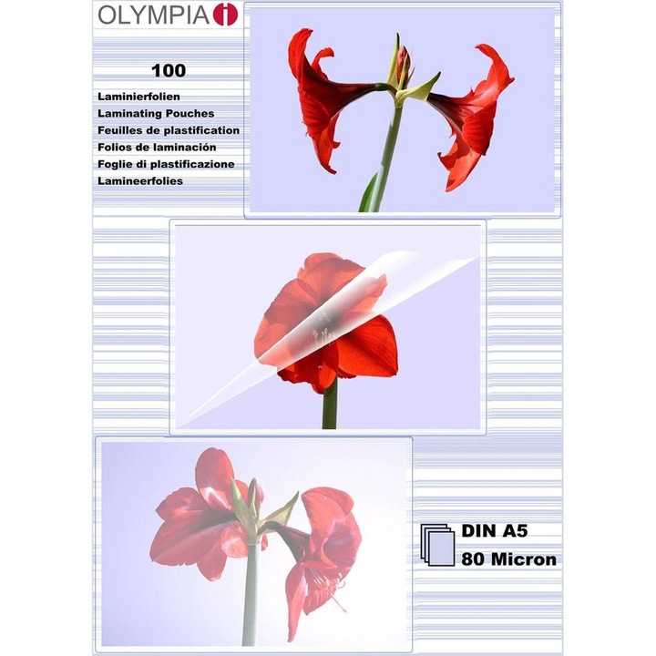 Productafbeelding Olympia Lamineerfolies (A5, 100 Stuk, 80 µm)