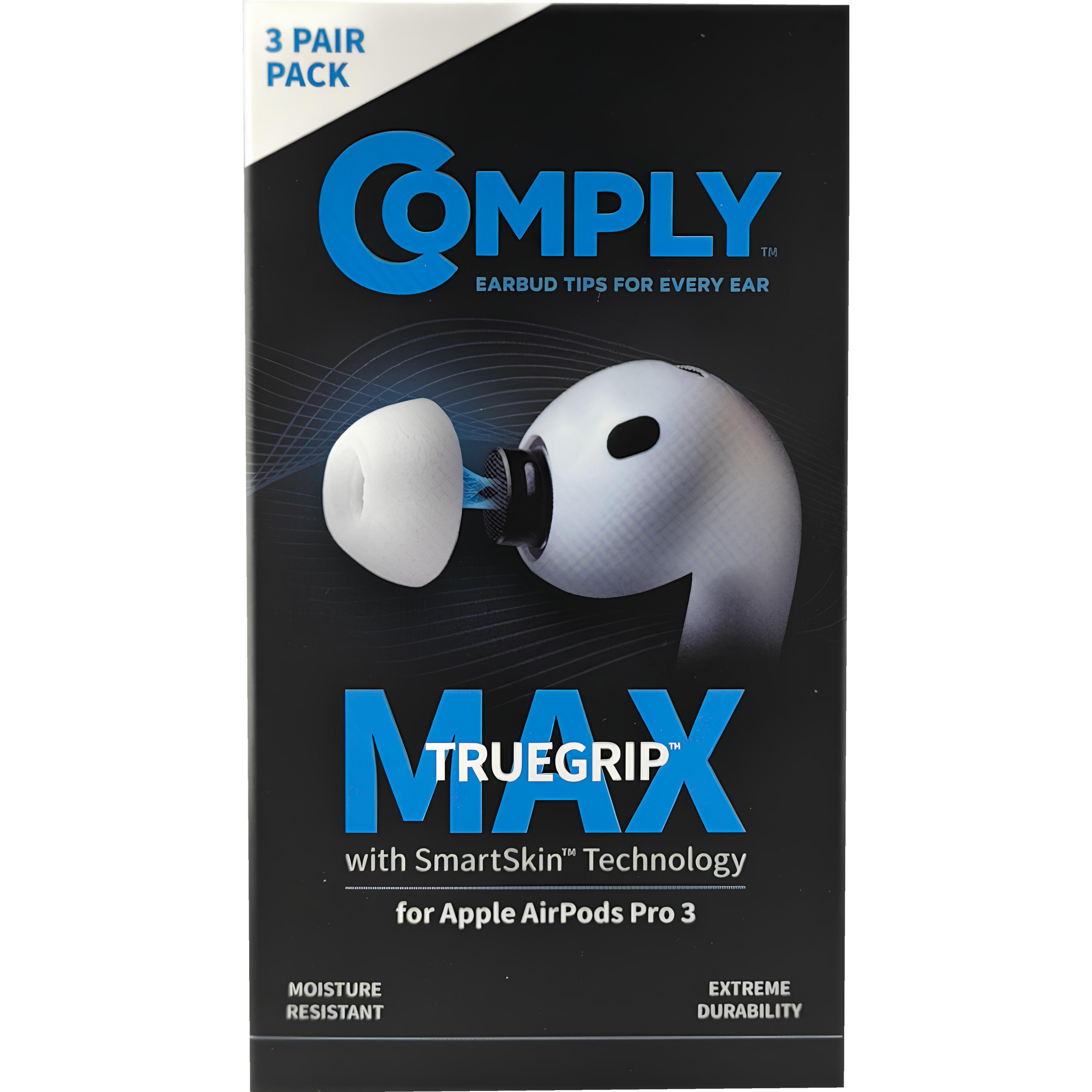Comply For Apple AirPods Pro 3 Version: Max - White Assorted (Mix) (Manicotto per cuffie), Borsa per cuffie + Copertura protettiva, Bianco, Multicolor