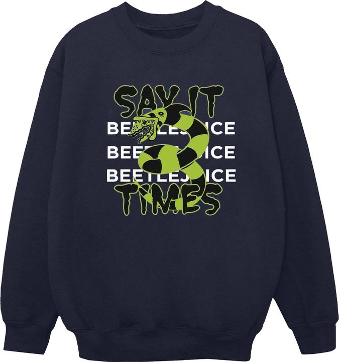 Image du produit Beetlejuice - Sweat SAY IT TIMES - Femme (5XL)