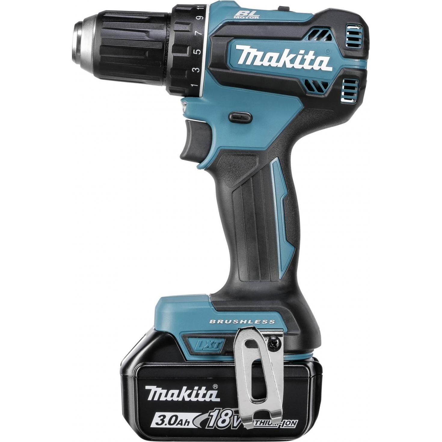 Makita, Trapano + Avvitatore a batteria, DDF485RFJ 2x 3.0 Ah 18V trapano avvitatore a batteria