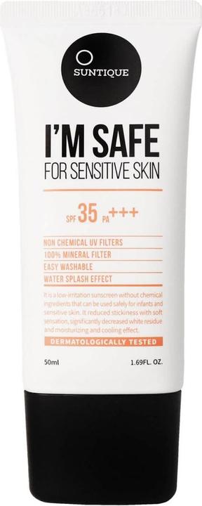 Actual product image Suntique I'M SAFE For Sensitive Skin SPF35 (Suntan cream, SPF 35, 50 ml)