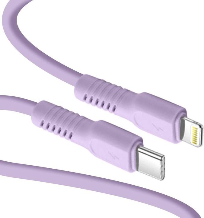 Produktbild Forever COLORUM Kabel USB-C - Lightning 1,8m 2,4A CK12-CL-09 xLavenda (1.80 m, 12 W)