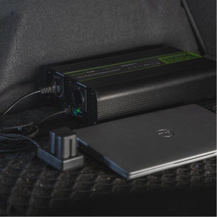 Actual product image GreenCell Pro Car Voltage Inverter Pure sine