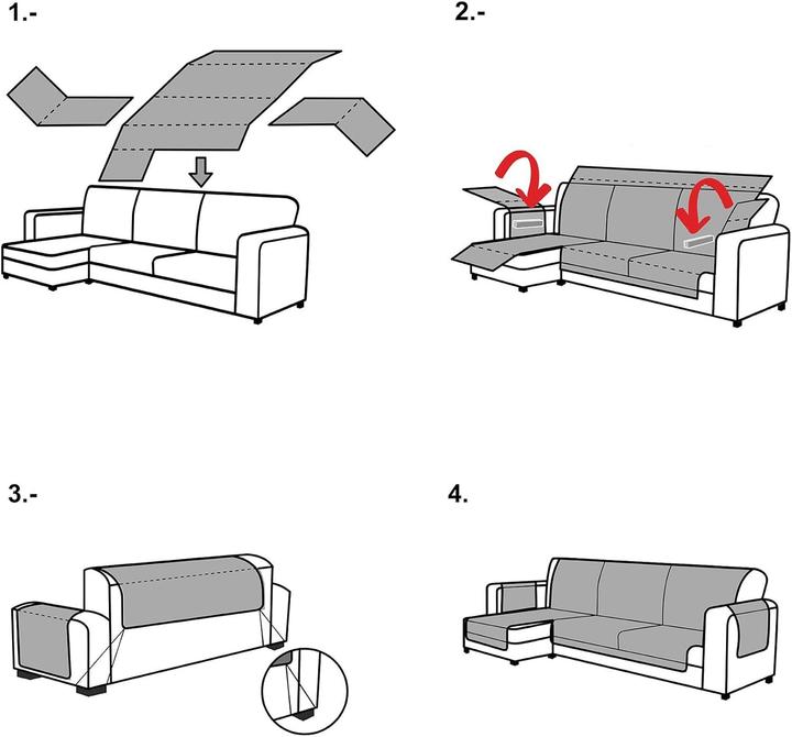 Produktbild Ecommerc3 Coperta per Chaise Longue
