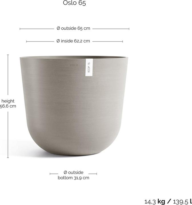 Image du produit Ecopots Oslo (65 cm)