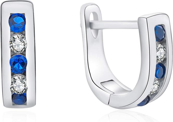 Image du produit Moiss Elégants boucles d'oreilles en argent avec zircons andue clairs E0000207 (L)