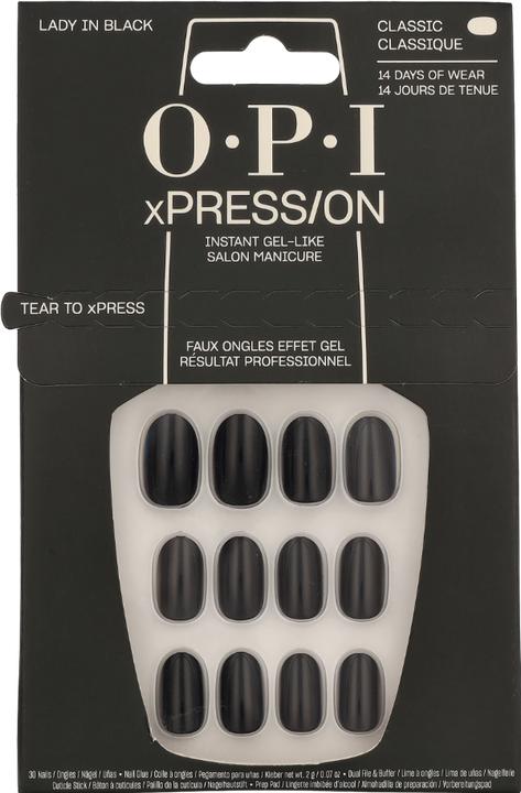 Actual product image OPI Xpress/On (Artificial nails, Lady in Black)