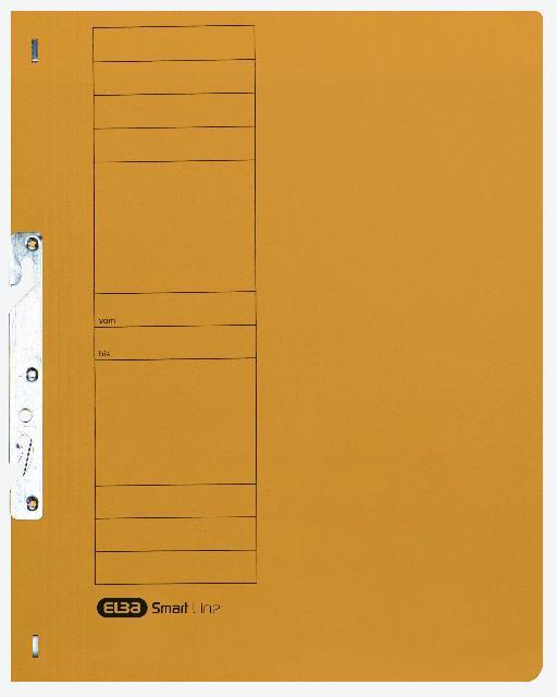 Actual product image Elba Cardboard hook-in binder, yellow, commercial stapling full front cover, packed of 50 pcs. (A4, 50x)