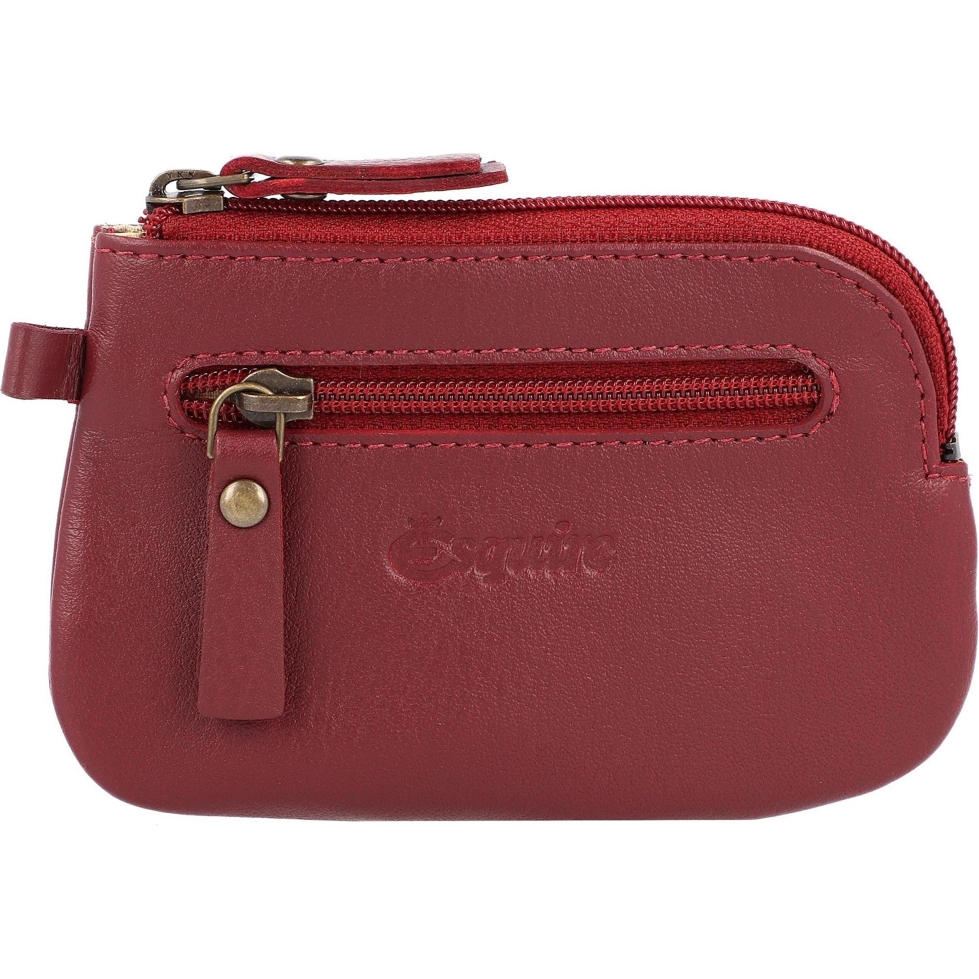 Esquire, Portemonnaie, Peru Schlüsseletui Leder 11 cm, Rot