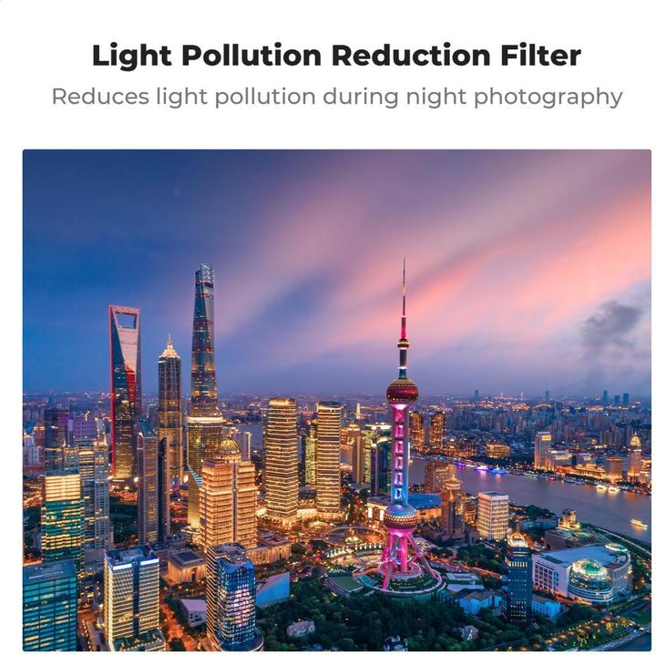 Produktbild K&F Concept Anti Light Pollution Filter,HD, Anti-Reflection Green Coating, Waterproof and Scratch Resistant on o (Osmo Pocket 3)