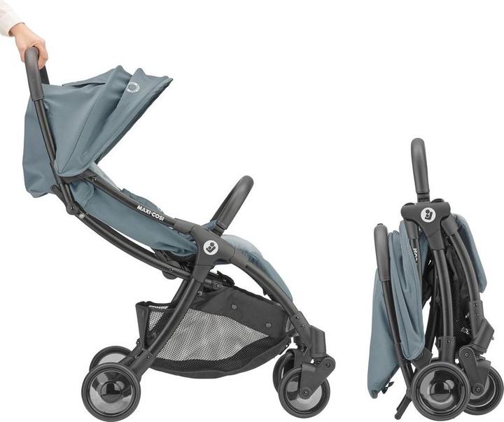 Actual product image Maxi-Cosi Jaya2 Essential Grey (Black Frame & Black Leather)