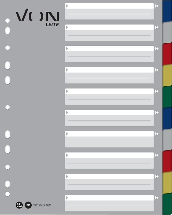 Image du produit von Intercalaires vierges, A4, 1-10