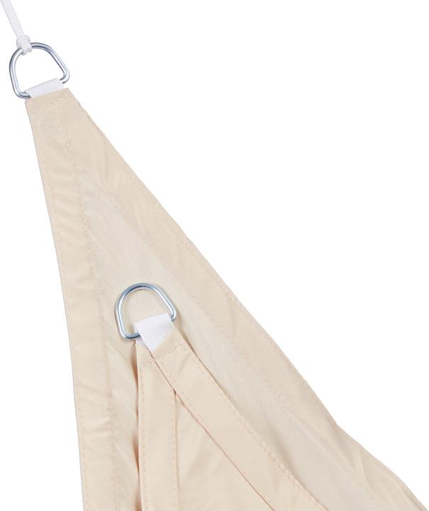 Actual product image Relaxdays Beige Triangular Shade Sail (600 x 510 x 0.5 cm)