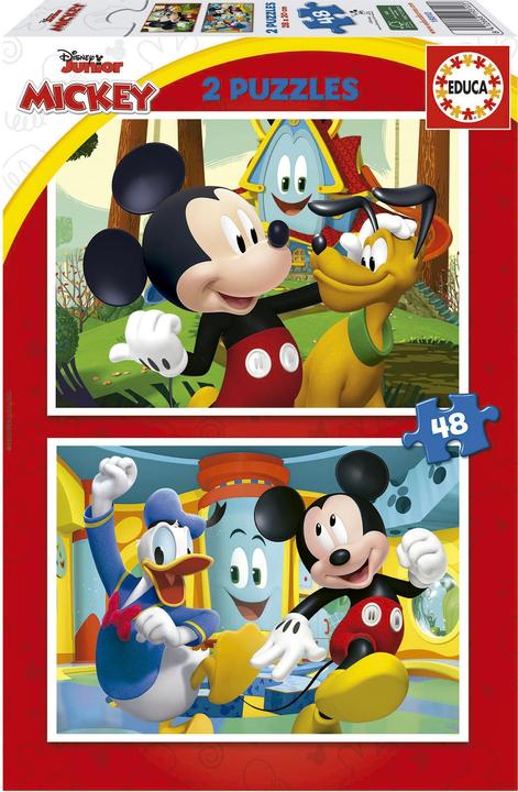 Actual product image Educa Mickey Mouse Funhouse 2x48 pieces Puzzle (48 pieces)