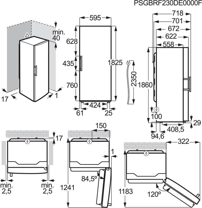 Produktbild AEG AGN2803 (Freistehend, 280 l)