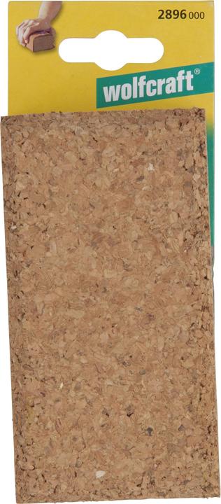 Actual product image wolfcraft 1 cork hand sanding block 123x67x35mm (P12)