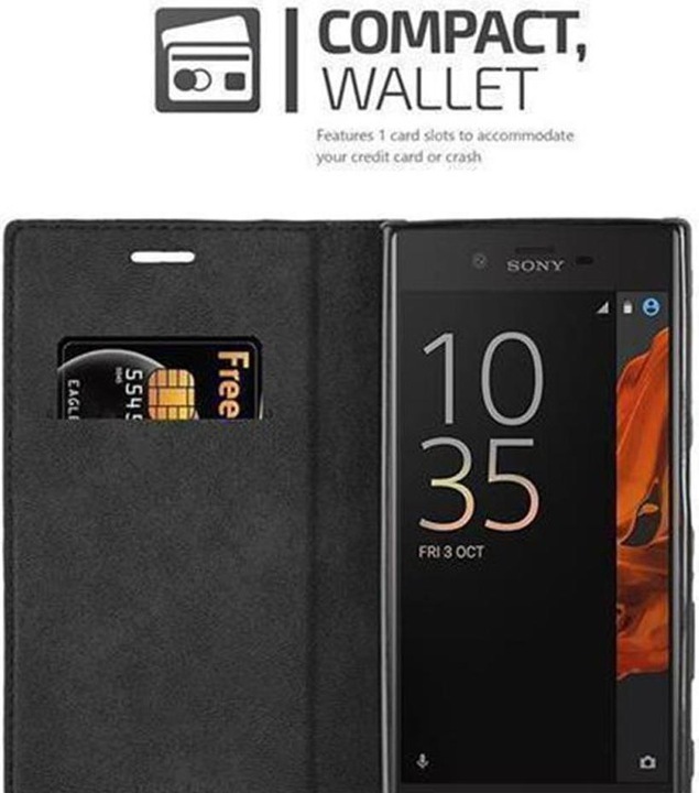 Actual product image Cadorabo Book Invisible Magnet Cover (Sony Xperia X Compact)