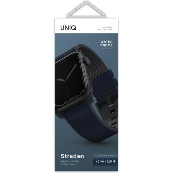 Thumbnail - Uniq pasek Straden Apple Watch Series 1/2/3/4/5/6/7/8/SE/SE2/Ultra 42/44/45/49mm. Leather Hybrid Str (42 mm, 44 mm, 45 m...
