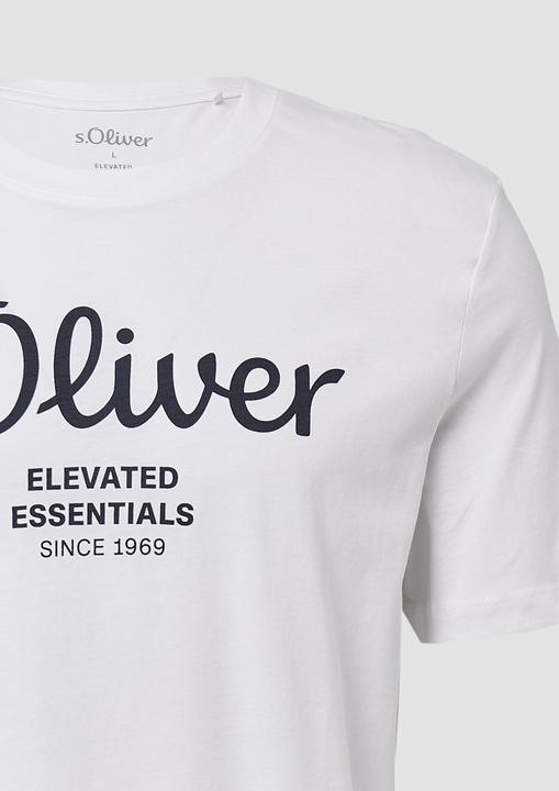 Actual product image S.Oliver T-Shirt Casual Bequem sitzend Logo T-Shirt (M)