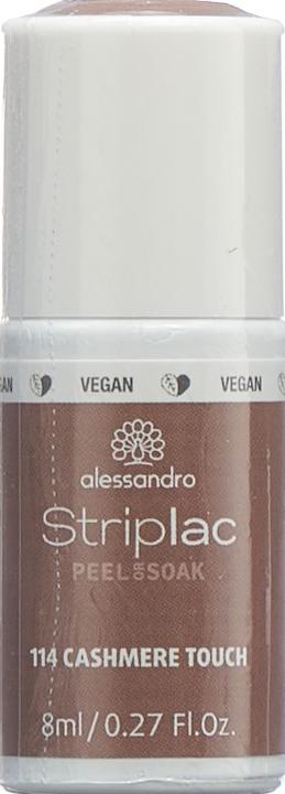Actual product image Alessandro Striplac Peel or Soak (114 Cashmere Touch, UV gel varnish)