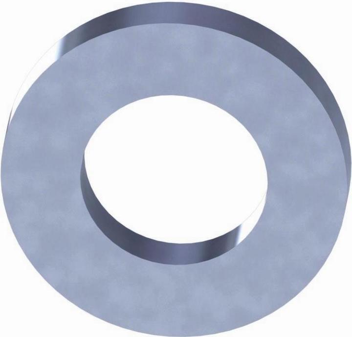 Actual product image Reisser Washers, DIN 125, Ø 4.3, steel, galvanised, blue passivated, packed a 100
