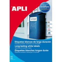 Actual product image Apli Weatherproof foil labels, diameter 30 mm, whiteá