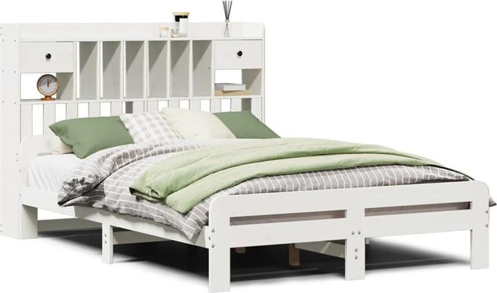 Image du produit vidaXL Bett mit Regal (150 x 200 cm)