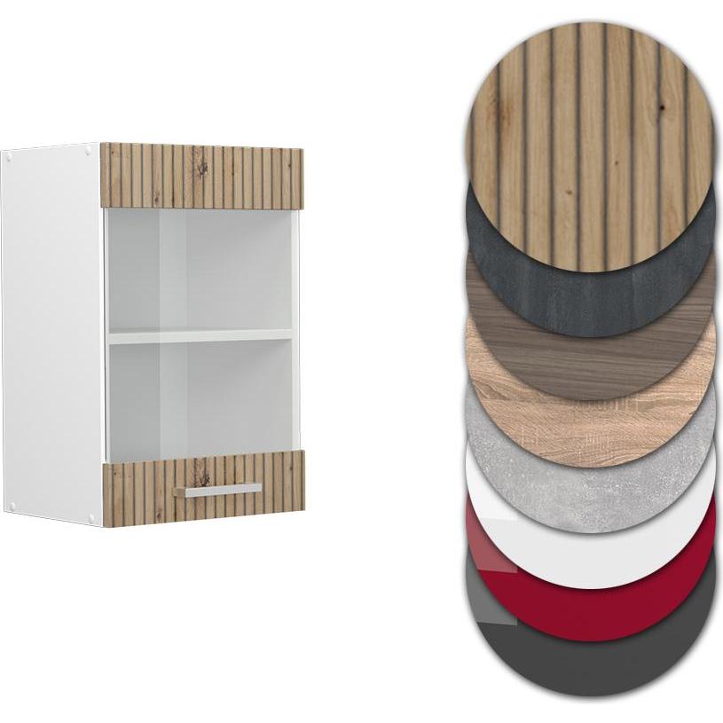 Vicco, Regal, Küchenglasschrank R-Line