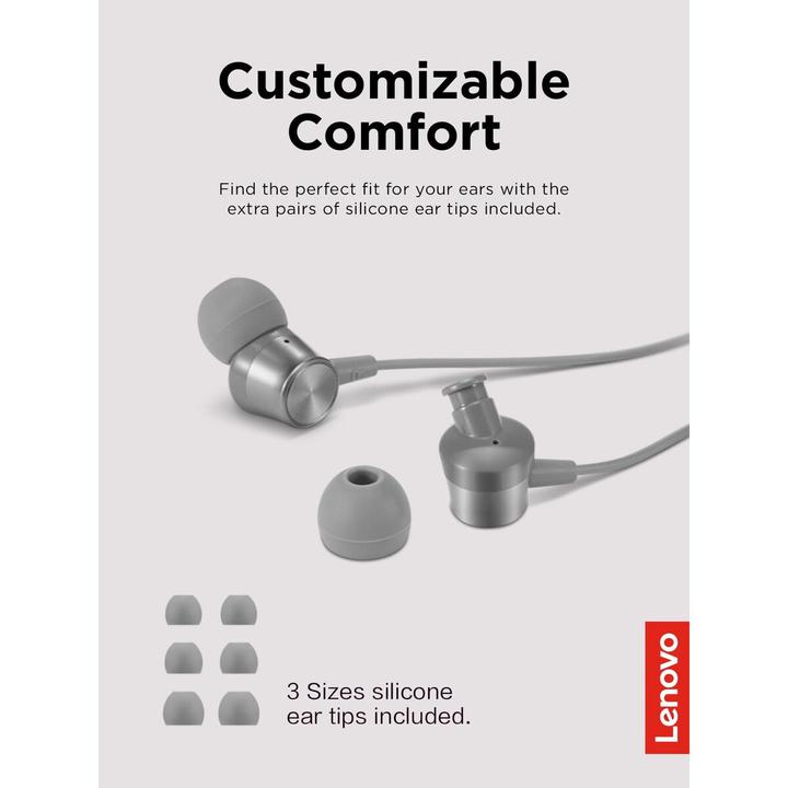 Actual product image Lenovo 110 Analogue in-ear headphones (Cable)