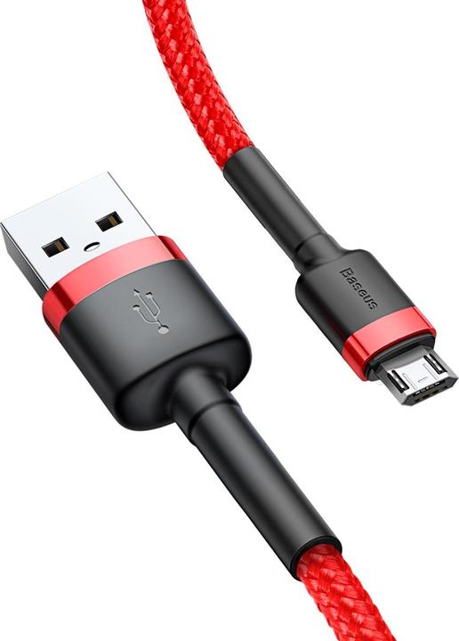 Immagine prodotto Baseus Cavo cafule USB per Micro 2.4A 1M Rosso+Rosso (1 m, USB 2.0)