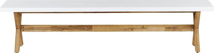 Produktbild Beliani Gartenmöbel Set Faserzement weiss 8-Sitzer 5-teilig OLBIA (200 x 100 x 75 cm)