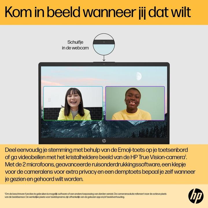 Actual product image HP Laptop 15-fc0052nd (15.60", 512 GB, 8 GB, Eng. Int., AMD Ryzen 5 7520U)