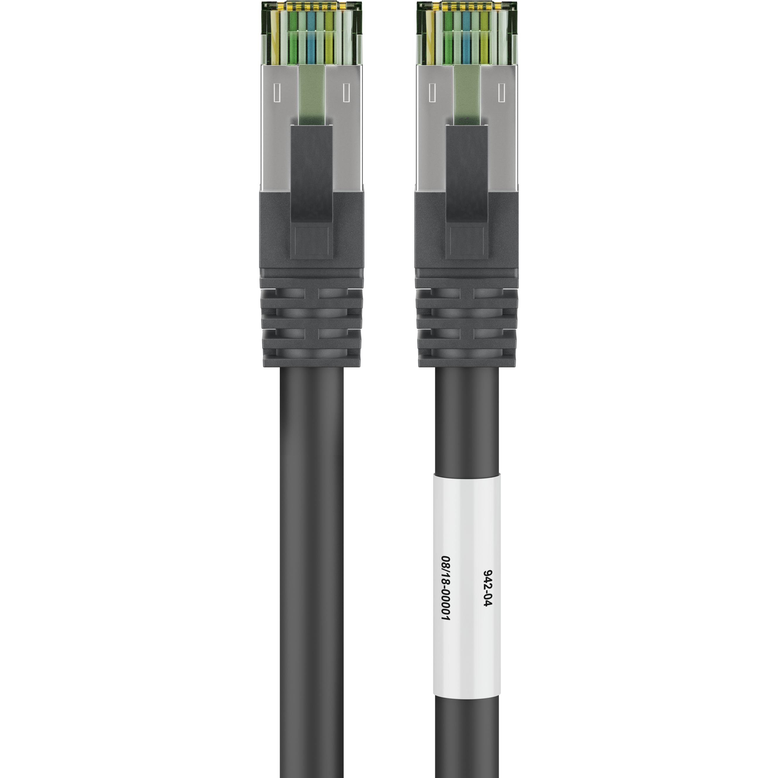 Goobay Netzwerkkabel (S/FTP, CAT8.1, 15 m), Netzwerkkabel