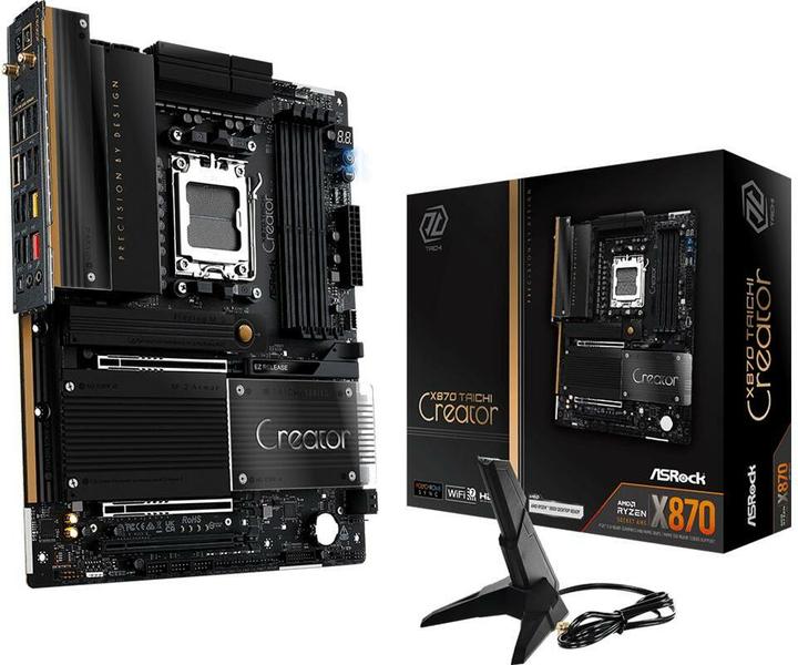 Productafbeelding AsRock X870 Taichi Creator AM5 ATX HDMI/USB-C DDR5 (AM5, AMD X870, ATX)