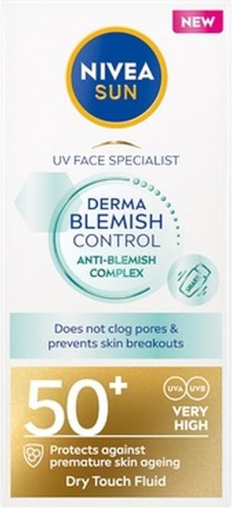 Produktbild NIVEA UV Face Specialist Derma Skin Clear (Sonnencreme Gesicht, SPF 50, 40 ml, 150 g)