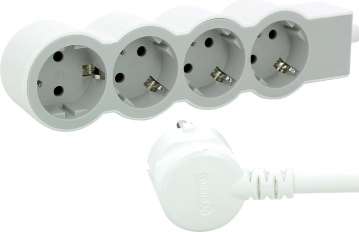 Produktbild Legrand Flache Steckdosenleiste, 4-fach Steckdose (4 x, CEE 7/3, CEE, 1.50 m)