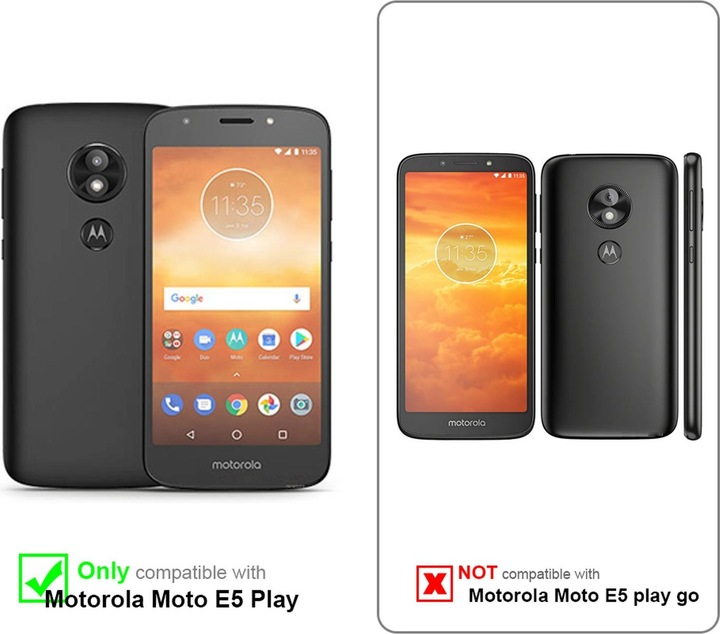 Produktbild Cadorabo Book Invisible Magnet Cover (Motorola Moto E5 Play)