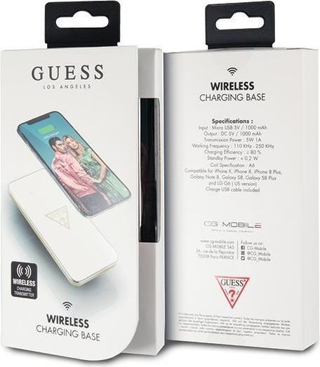 Produktbild Guess ładowarka indukcyjna GUWCP850TLWH white/biała 1A (5 W)