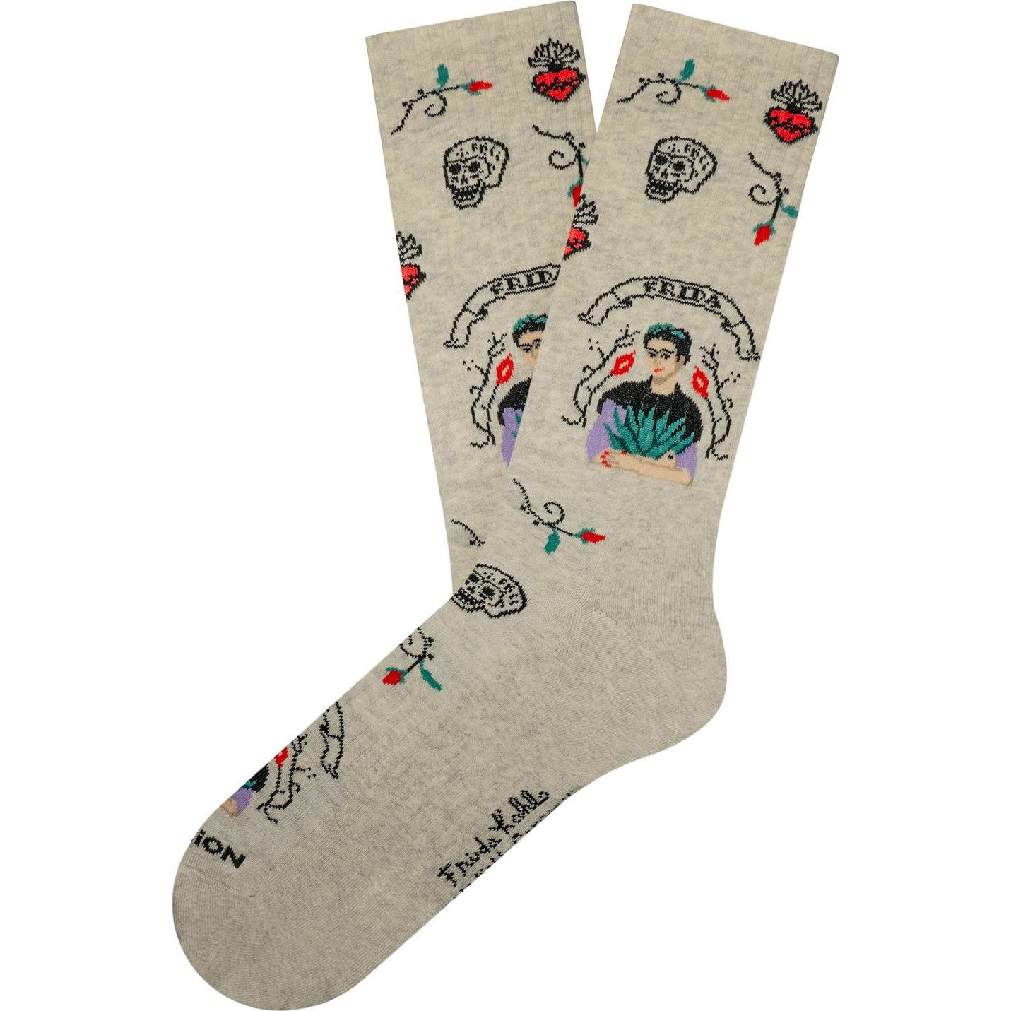 Jimmy Lion, Socken, Athletic Frida Viva Mexico, Beige, (36, 40)