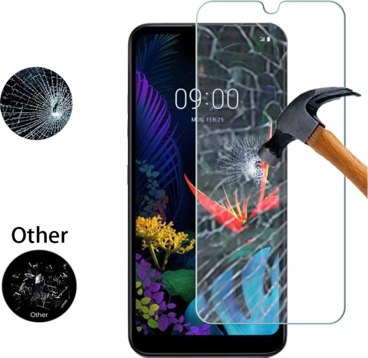 Actual product image Screenguard LG K50 bulletproof glass protective film Case Friendly Design (1 Piece, LG K50)