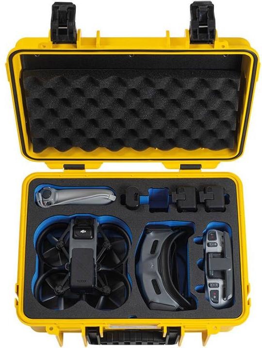Actual product image B&W International Drone Transport Case Type 4000 for DJI Avata yellow (Drone case, DJI Avata)