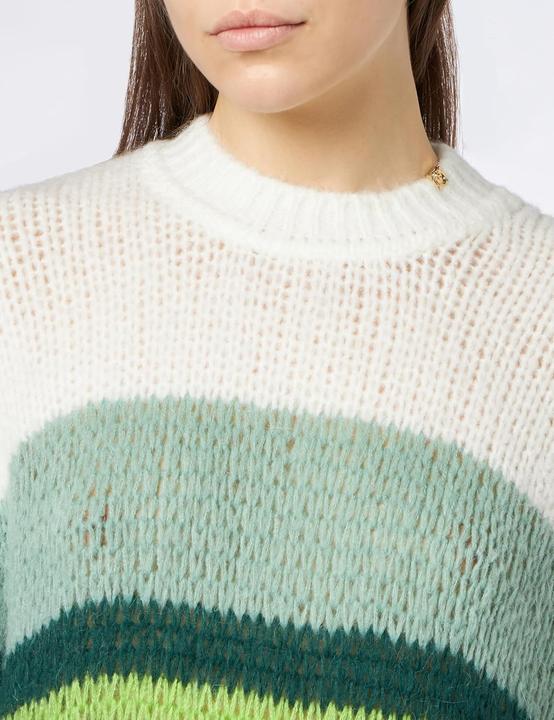 Actual product image Pinko Orango Alpaca Long Sleeve Collarless Shirt (M)