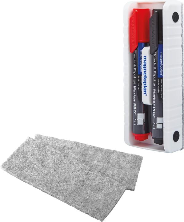 Actual product image Magnetoplan Board eraser with board markers